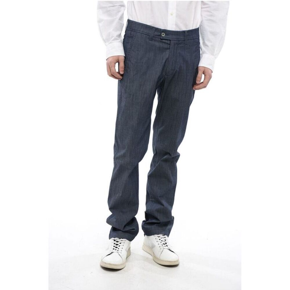 Corneliani ID Chambray Slim Fit Men's Pants